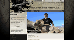 Desktop Screenshot of diybowhunter.com