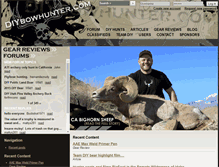 Tablet Screenshot of diybowhunter.com
